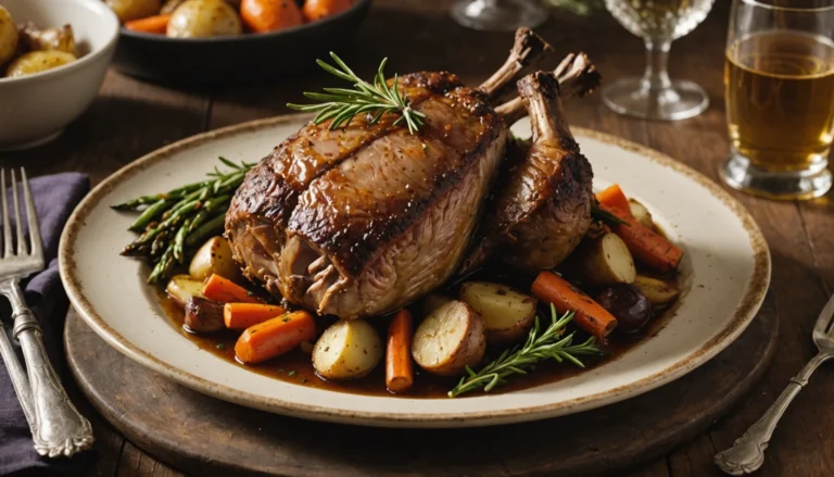 gigot d'agneau confit au miel cuisson lente