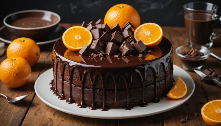 cake orange chocolat
