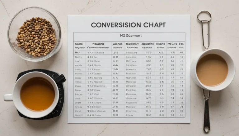 tableau de conversion mg en ml