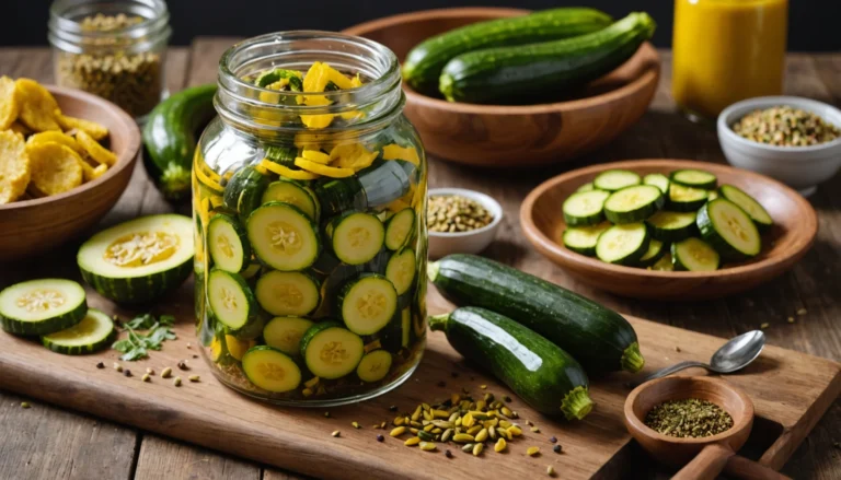 pickles de courgettes au curry