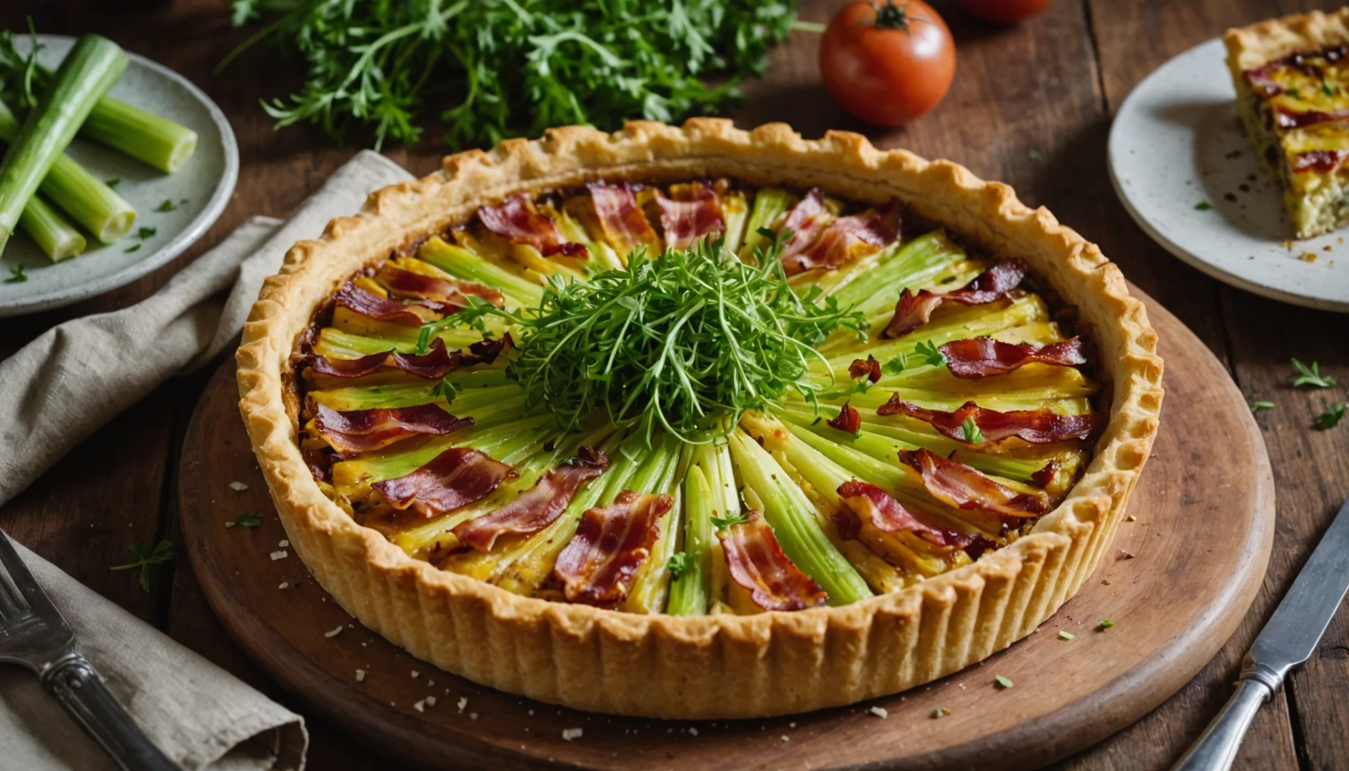tarte poireaux lardons