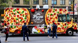 covering camion pizza