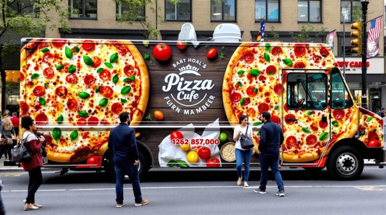covering camion pizza