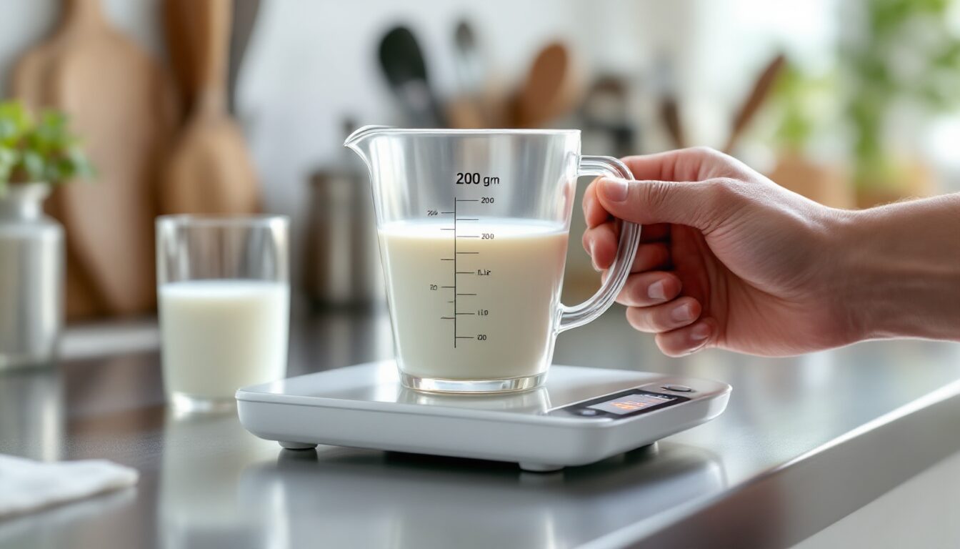 200 g de lait en litre