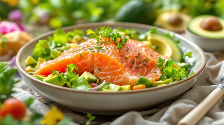 salade saumon gravlax avocat