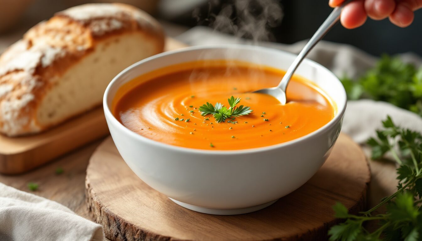 potage carottes patate douce