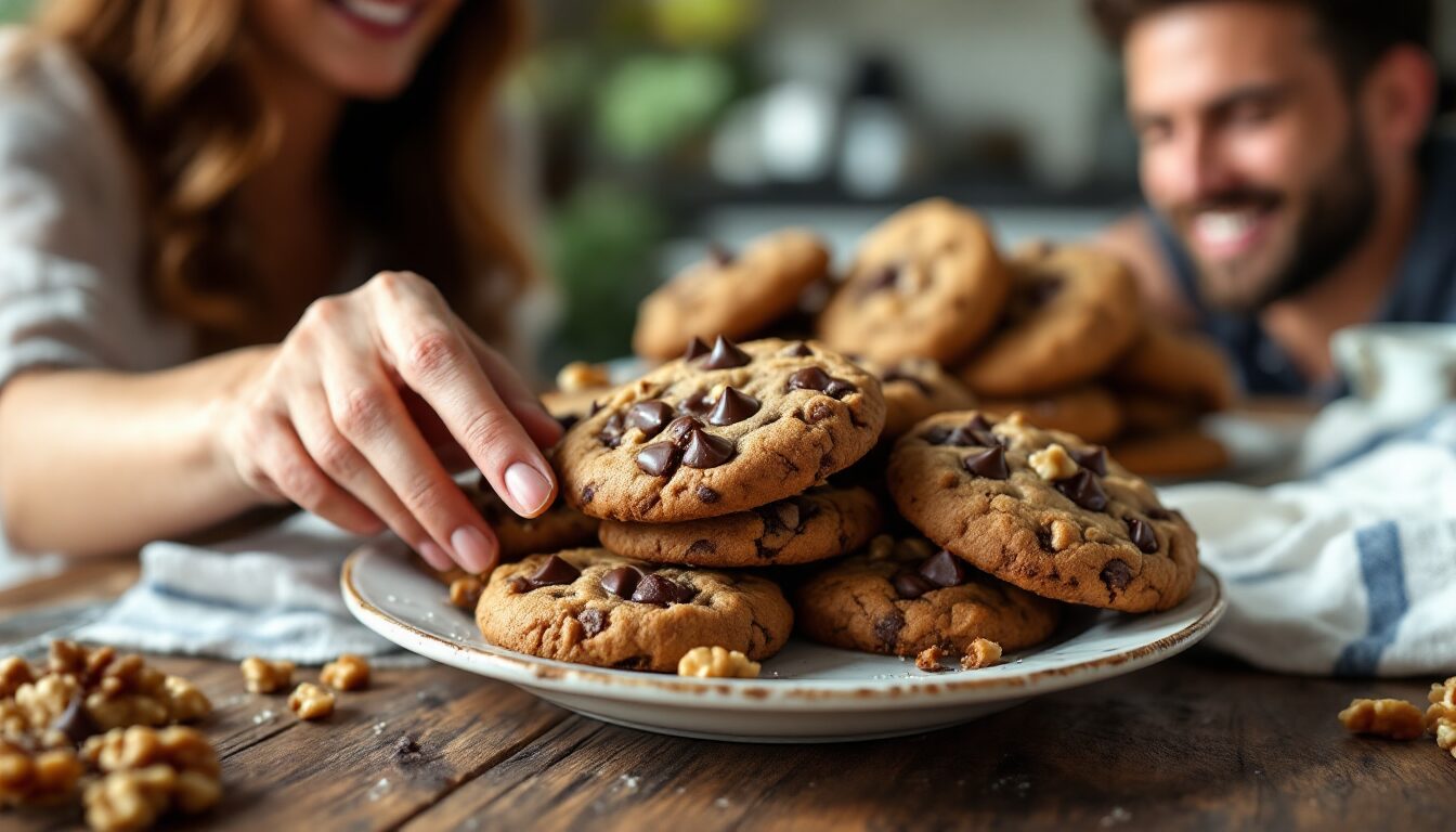 cookie chocolat noix