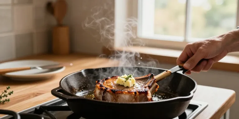 cote de porc a la poele cuisson