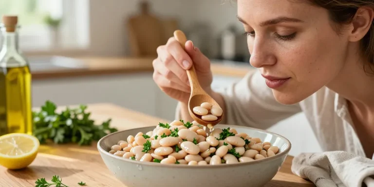 haricots coco en salade