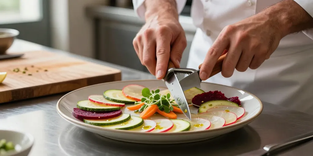 carpaccio de légumes