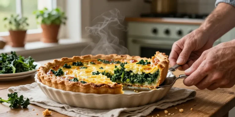 quiche choux kale