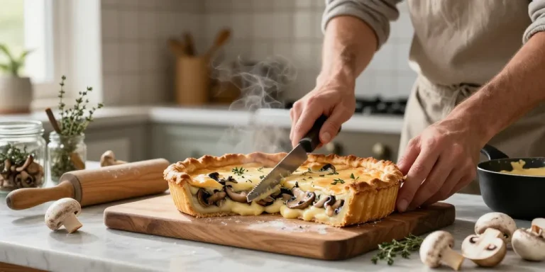 tourte aux champignons bechamel