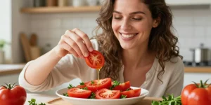 assaisonnement salade tomate
