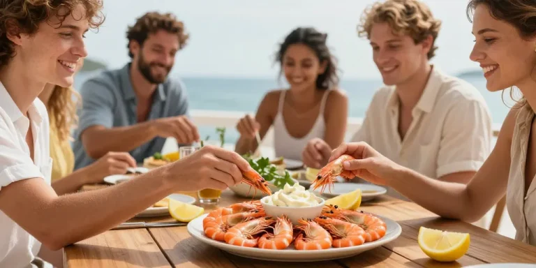 gambas froides mayonnaise