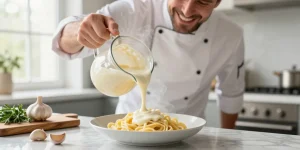 crème d'ail pour pâtes
