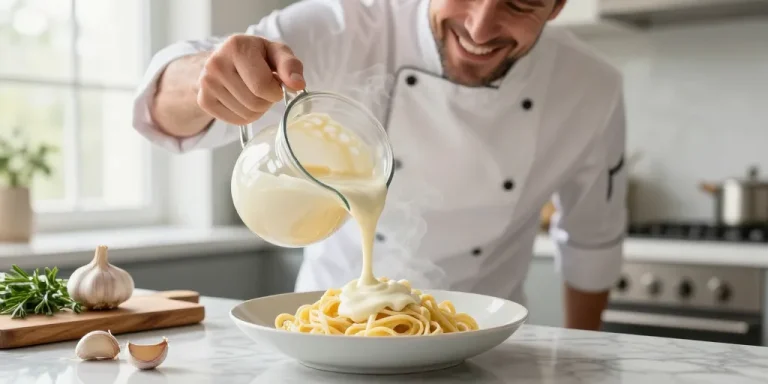 crème d'ail pour pâtes