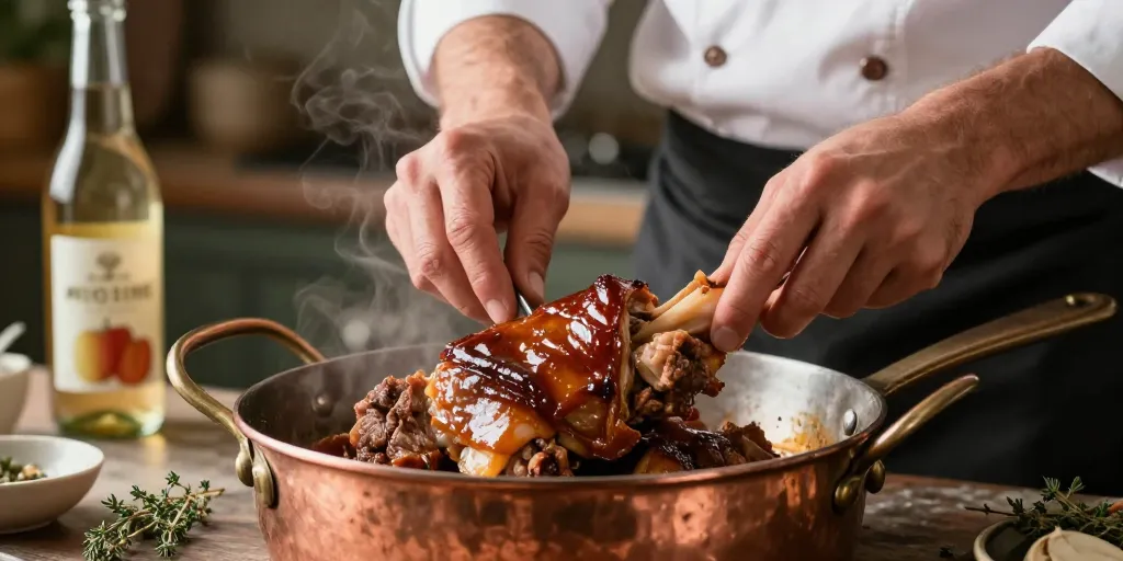 joue de porc au cidre