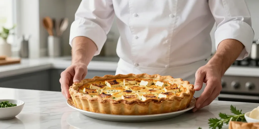 quiche tofu fumé