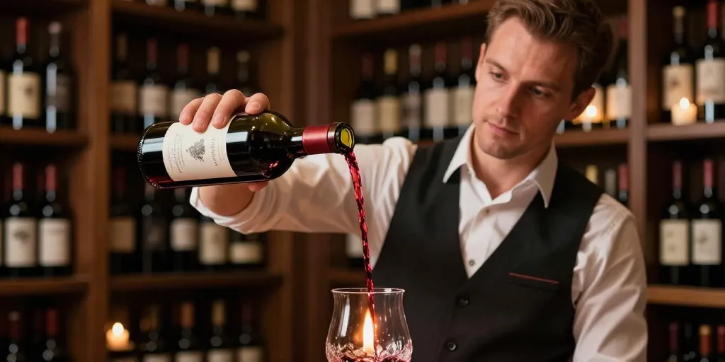 décanter un vin