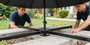 comment installer parasol déporté