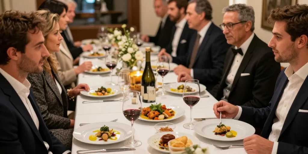 menu repas mariage italien