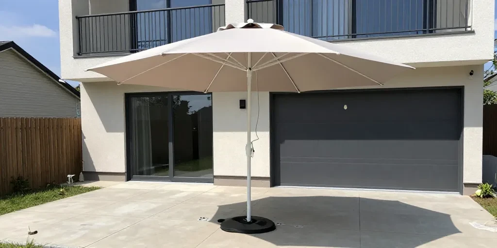 comment installer parasol déporté