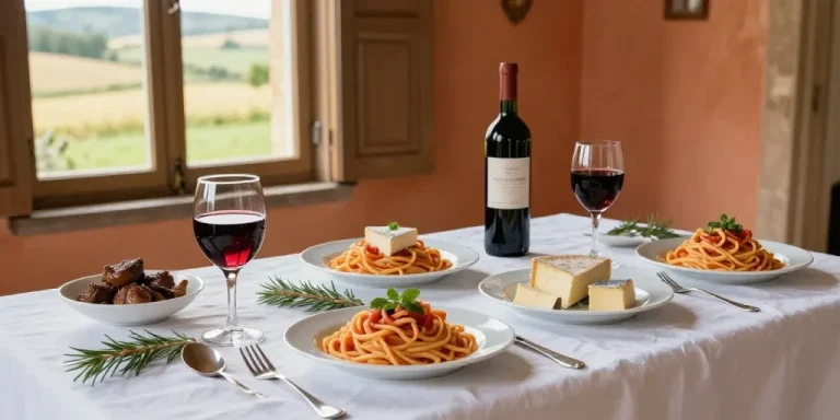 menu repas mariage italien