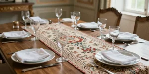Table de fêtes : le chemin de table, secret d'un dressage réussi